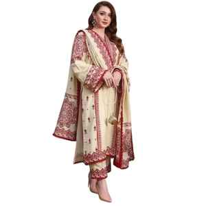 Colección Lawn: Traje Shalwar Kameez Pakistaní para Mujer / Vestidos Casuales Pakistaníes para Mujer por AM IMPEX - Product Image 1