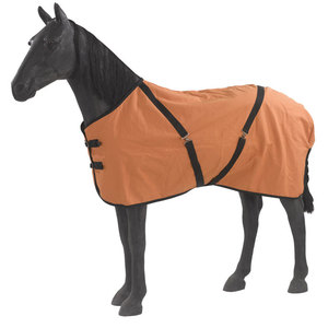 Manta Antimoscas Negra de Malla para Caballo, de Longitud Completa, Transpirable, con Cierre de Velcro, para Equitación - Product Image 3