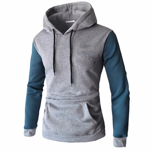 Sweat à capuche décontracté personnalisé pour homme avec poche kangourou, en coton et polyester épais, motif lettres, idéal pour le printemps - Product Image 3