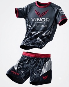 Maillot de compression court en spandex pour homme, anti-bactérien, séchage rapide, idéal pour l'entraînement MMA et BJJ |   OEM ODM - Product Image 3