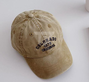 OEM Custom <b>Plain</b> Blank Worn Out Denim Baseball <b>Cap</b>,Unisex Distressed Denim Fabric Dad Hat,Luxury Gorras Washed Blue Jeans <b>Cap</b> - Product Image 4
