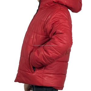 Venta al por mayor caliente niños Puffer Chaqueta ligera lona abrigo de invierno con viento con capucha prendas de vestir exteriores - Product Image 4