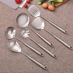 Ensemble d'ustensiles de cuisine en acier inoxydable 304 avec support, 6 pièces, cuillères de cuisine, outils de cuisine avec support rotatif - Product Image 4