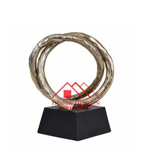 Escultura Abstracta para Escritorio de Oficina, Escultura de Metal con Técnica de Fundición de Armaduras - Product Image 1