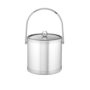 Double Wall Insulated Stainless Steel <b>Ice</b> Bucket with Bale Handle Metal Wine <b>Cooler</b> Bucket <b>Ice</b> Holder Barware Factory Price - Product Image 1