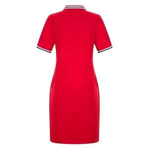 Robe de golf performante pour femmes - Robe de tennis respirante à manches courtes - Couleurs et tailles personnalisées - Product Image 3