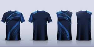 เสื้อยืดซับลิเมชั่นพิมพ์ลายใหม่ แห้งเร็ว 100% โพลีเอสเตอร์ ระบายอากาศได้ดี สำหรับผู้ชาย OEM เสื้อยืดซับลิเมชั่นแบบยูนิเซ็กซ์ - Product Image 2