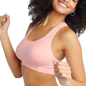 Women's Simple Breathable High Support Backless Sports Bra Deep V-Neck Crystal for Gym Fitness Yoga Workout Front Logo - Product Image 4