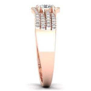 REYES Factory Price Custom Elegant 10K 14K 18K Gold Moissanite Wedding Engagement Halo Rings for Women Fine Jewelry - Product Image 3