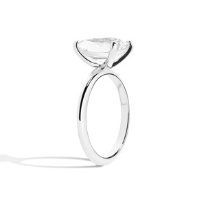 Bague de fiançailles de luxe en or massif 14 carats, style « Old Mine Pear Raised », avec diamant certifié IGI, pour anniversaire et mariage - Product Image 2