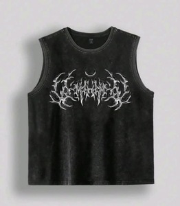 Custom <b>Men's</b> <b>White</b> Sleeveless Breathable Casual Tank Top Polyester/Cotton Streetwear Muscle Tee Summer Gym <b>Vest</b> OEM ODM - Product Image 1