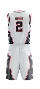 Conjuntos de camiseta y pantalones cortos de baloncesto de diseño personalizado profesional, alta calidad, MOQ bajo, logotipo personalizado, uniforme de baloncesto hecho a medida - Product Image 5