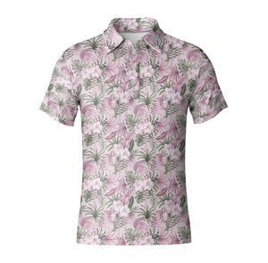 Prix d'usine du Vietnam, grande promotion : Polos de golf pour hommes, conception personnalisée, vente en gros, impression par sublimation, tissu tricoté - Product Image 5