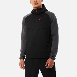Conjunto de Chaqueta y Pantalón Deportivo para Hombre, Personalizable con Logotipo, Invierno, Color Sólido, 100% Nailon, Ligero, Cortavientos, Impermeable, para Correr - Product Image 4