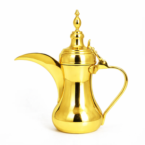 Cafetera Árabe Dallah Raslan de Acero Inoxidable con Acabado Pulido Espejo, Diseño Saudí, Grado Alimenticio, Portátil y de Mano, Acabado Plateado - Product Image 6