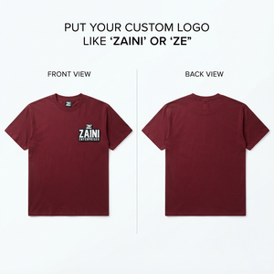 เสื้อยืดผู้ชายเรียบง่าย 220 GSM ผ้าฝ้ายหวี 100% คุณภาพพรีเมียม เนื้อนุ่ม สีแดงเลือดหมู พิมพ์ลายสกรีน ปักโลโก้ตามสั่ง - Product Image 1