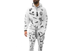 Sudadera con Capucha para Hombre, Talla Grande, Transpirable, Ecológica, con Estampado Sólido, de Forro Polar, Poliéster/Algodón, Informal, RAPID SPORTS BS-MT-271, Venta al Por Mayor - Product Image 2