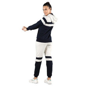 Women's Comfortable Two-Piece <b>Zip</b>-Up Hoodie and <b>Jogger</b> Tracksuit Set for Casual Athletic Wear and Gym Fitness - Product Image 4