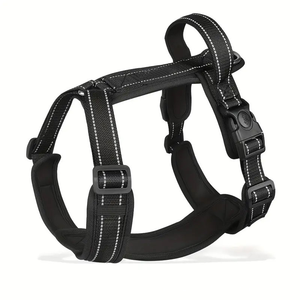 New Adjustable Two Piece Canine Harness Reflective Padded Chest Vest for Small Medium Puppy Daily Walking - Product Image 6