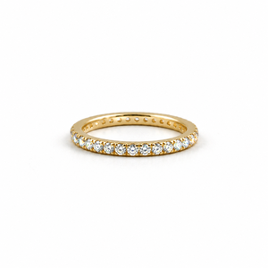 Engagement Moissanite Diamond <b>Band</b> 925 <b>Sterling</b> <b>Silver</b> Women's <b>Wedding</b> Eternity <b>Band</b> with GRA Certificate - Product Image 3