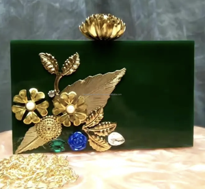 Bolsos de Mano de Resina Martillada y Cuero para Mujer, para Salidas Diurnas y Nocturnas, Forro de Lona de PVC - Product Image 3