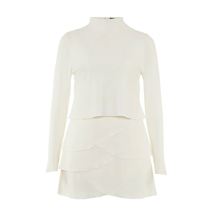 Traje de Baño Deportivo Islámico Modesto de 2 Piezas para Mujer, Corte Alto, Material Ecológico, Cierre de Cremallera Frontal con Logotipo, para Playa, Verano - Product Image 5