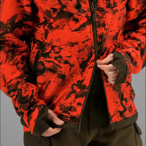 Chaqueta de Caza Camuflaje Naranja Brillante, Chaqueta Táctica de Alta Visibilidad para Exteriores, Resistente al Viento y al Agua, Abrigo de Cazador - Product Image 3