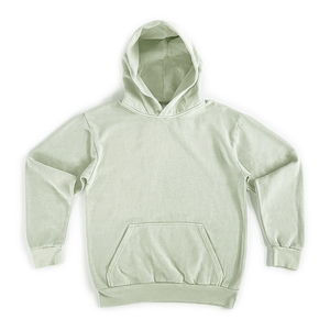 Sweat à capuche vintage 100 % coton de haute qualité, coupe ample, couleur unie, col rond, manches régulières, pour l'hiver - Product Image 1