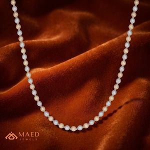Collar de Lujo con Cuentas de Moissanita, Chapado en Oro de 18K, Cadena Estilo Hip Hop para Mujer y Hombre, Regalo - Product Image 3