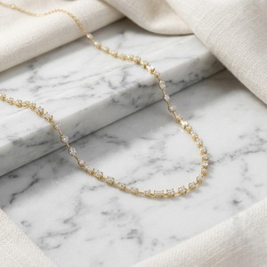 Collar de tenis con diamantes de corte mixto y engaste de puntas de 4.70 quilates de peso total - Product Image 2