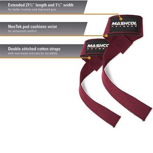 บาร์เบลล์คอตตอนสำหรับชายและหญิงสายรัดยกของหนักทำจากผ้าฝ้าย100% ออกแบบโลโก้ได้ตามต้องการ - Product Image 3