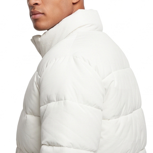 Men Fashion <b>Quilted</b> Puffer Jacket Wholesale <b>Winter</b> Bubble Coat Mens Stand Collar Button Up Zipper Bubble Jackets Men's - Product Image 5