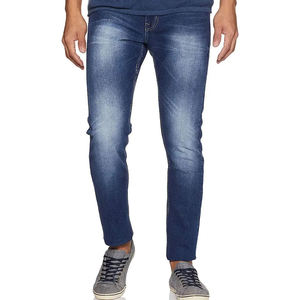 Jeans en denim pour hommes à prix bas et de haute qualité, nouvelle mode, design respirant personnalisé, jeans slim pour hommes, pantalons skinny - Product Image 1