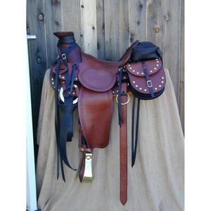 Western Style Durable Leather Horse Saddle Eco Friendly Heavyweight Wholesale Price Pure Leather Horse Riding Vintage Saddle - Product Image 4