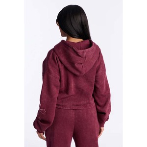 Sudadera con Capucha Extra Grande para Mujer, con Cierre, Color Sólido, Forro Polar, Manga Larga, Corte Regular, para Otoño, Material de Algodón Transpirable - Product Image 5