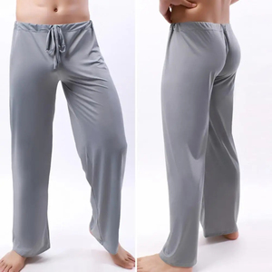 <b>Men</b> Yoga Pants Solid Color <b>Elastic</b> Waistband Low-<b>waisted</b> <b>Trousers</b> Fitness Training Joggers Loose Slacks Beach Casual Sport Pants - Product Image 6