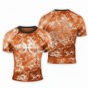 <b>UV</b> Protection Custom Printed Logo Design Compression Rash Guard Shirt Short Sleeve Sports Fitness Surfing <b>Swimwear</b> Custom Top - Product Image 4