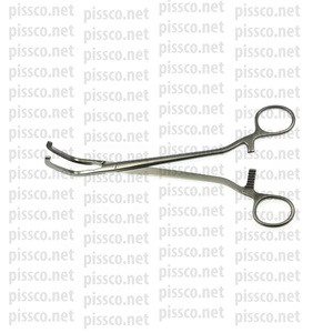 Abrazadera de acero inoxidable de alta calidad, ejes rectos, mandíbula de 1 pulgada, Cardiovascular, hecha por Pissco instrumentos - Product Image 2