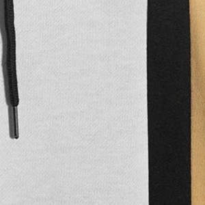 Sudadera con Capucha para Hombre, Diseño de Paneles en Blanco y Negro, Estilo Casual, Bloques de Color, Sudadera de Forro Polar, Ropa de Calle para Invierno - Product Image 5