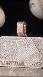 Pendentif Breloque Personnalisé Moissanite Iced Out, Bijoux Hip Hop Bling, Vente en Gros, Plaqué Or 18 carats, Or Rose, Argent, Plaque Nominative pour Hommes - Product Image 5