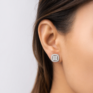 0.60 TCW Round Diamond Stud <b>Earrings</b> | 14K Gold Screw <b>Back</b> <b>Earrings</b> GH Color I1 Clarity | Luxury Fine Jewelry Gift for Women - Product Image 3
