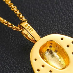 Colgante de Elefante Chapado en Rodio con Incrustaciones de Diamantes de Imitación, Amuleto de Animal Estilo Hiphop, Joyería de Moda Unisex, Regalo - Product Image 2