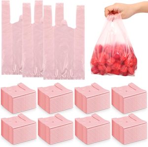 T Shirt Bags Bulk Plastic <b>Shopping</b> Bags with Handles for <b>Small</b> Business, Retail, Grocery, Merchandise, Convenience Store - Product Image 1