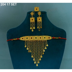 Luxury Exquisite Fashionable Middle Eastern <b>Wedding</b> Jewelry Latest MIJ Elegant High Quality Gold Plated Vintage Jewelry Set - Product Image 3