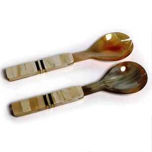 Ensemble de cuillères à salade en bois écologiques de style japonais, nouveau design, passe au lave-vaisselle - Product Image 3