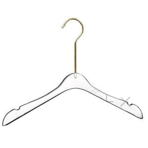 AS High Quality 38 cm <b>Gold</b> Acrylic Women's Clothing Organizer Clothes Hanger for Garments - Product Image 1