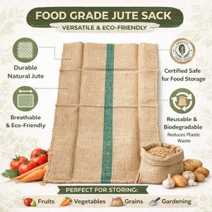 Bolsa de Yute Ecológica de Primera Calidad para Empacar Arroz y Especias, Saco Natural Resistente para 90kg/100kg, Grado Alimenticio Agrícola - Product Image 4