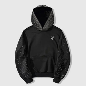 Sudadera con Capucha de Algodón con Pedrería, Estilo Casual Urbano, Diseñada para un Uso Diario Cómodo y con un Estilo Moderno - Product Image 1