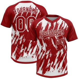 Custom Team Baseball Jersey Digital Printed Polyester Quick Dry Fitted Sports Shirt <b>Henley</b> Neck with Name and Number - Product Image 4