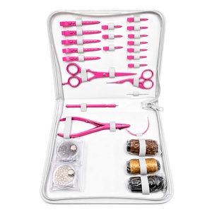 Estuche de Almacenamiento con Cierre para Kit de Extensiones de Cabello 100% Acero Inoxidable, Herramienta Profesional de Calidad de Salón, Ligera, para Herramientas de Cabello - Product Image 2